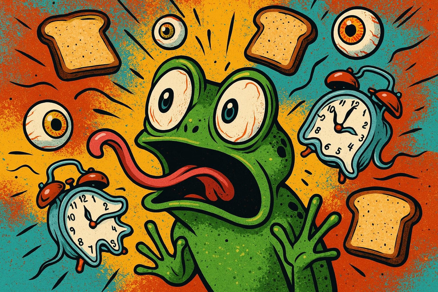 Pop Art Frog Surprise