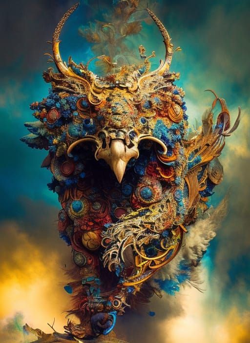 intricate expressive giant griffin!!" , A breathtaking maste...