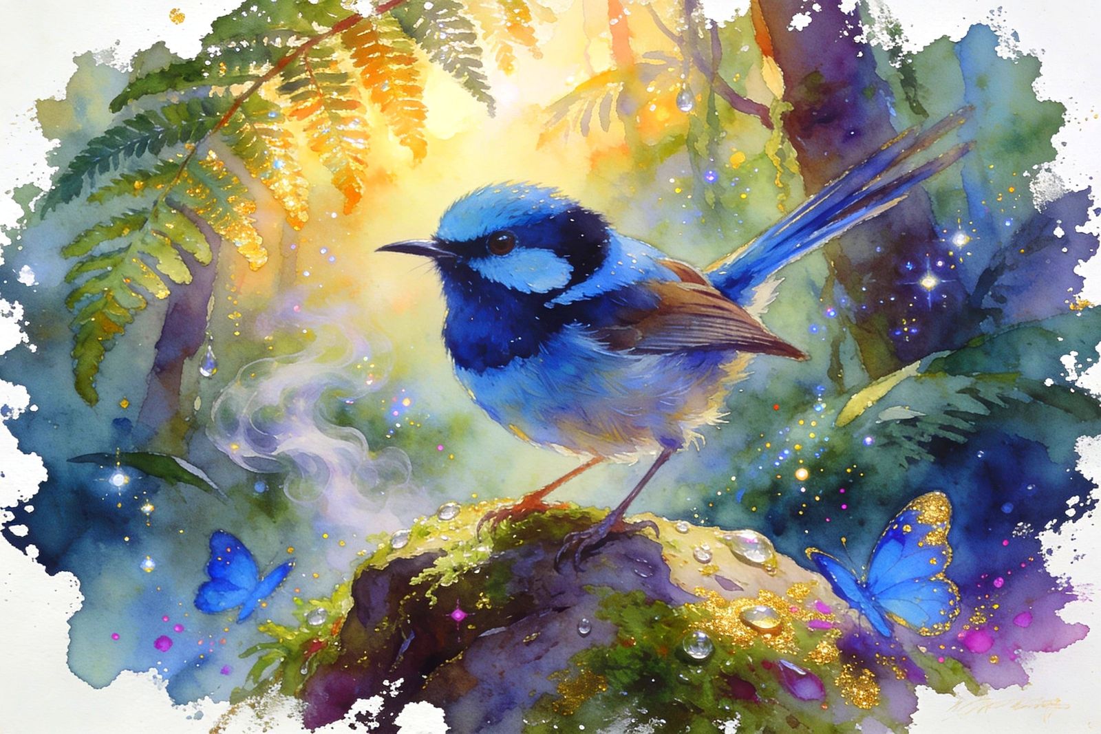 Splendid Fairy Wren  by @Joanna7