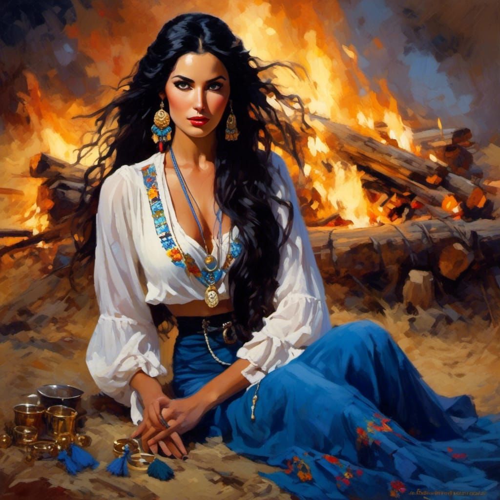 <lora:GypsyStyle:1.0>  