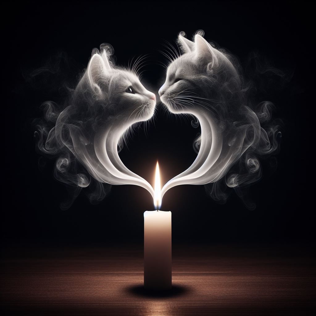 aus der Flamme der Kerze wird die Flamme der Liebe   by @Pastaqueen