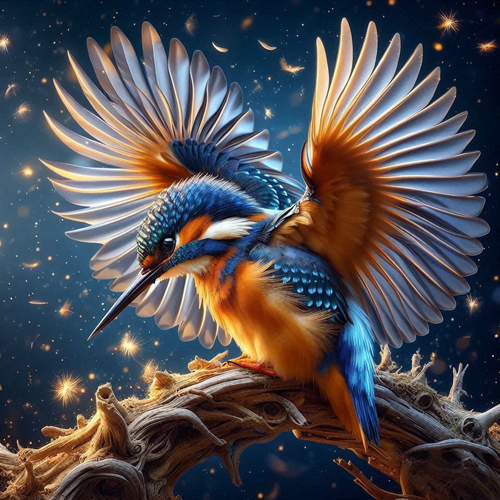 Martin pêcheur   by @Luunabee