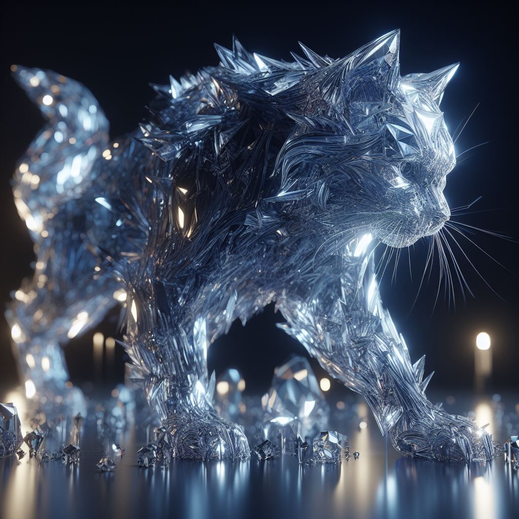 Crystal Fractal Cat
