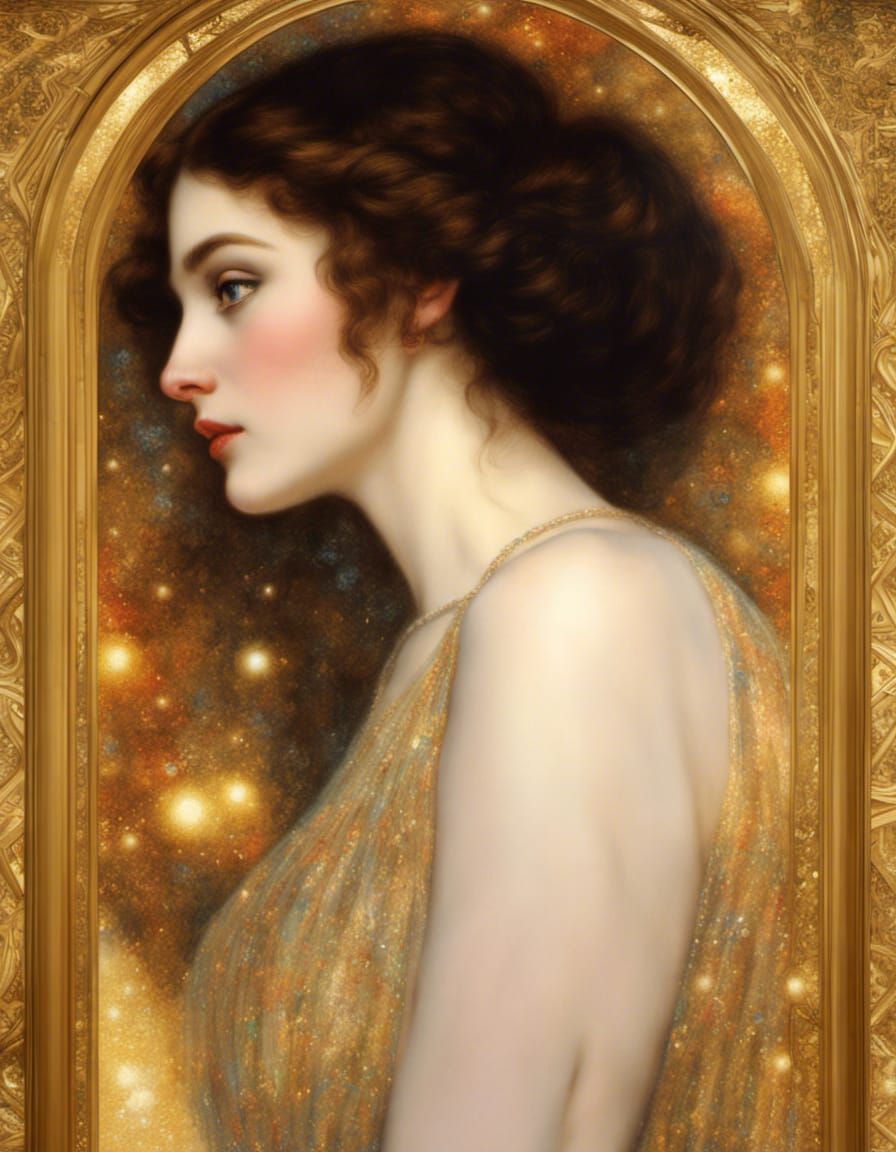 16k resolution, ethereal portrait of a delicate beautiful wo...