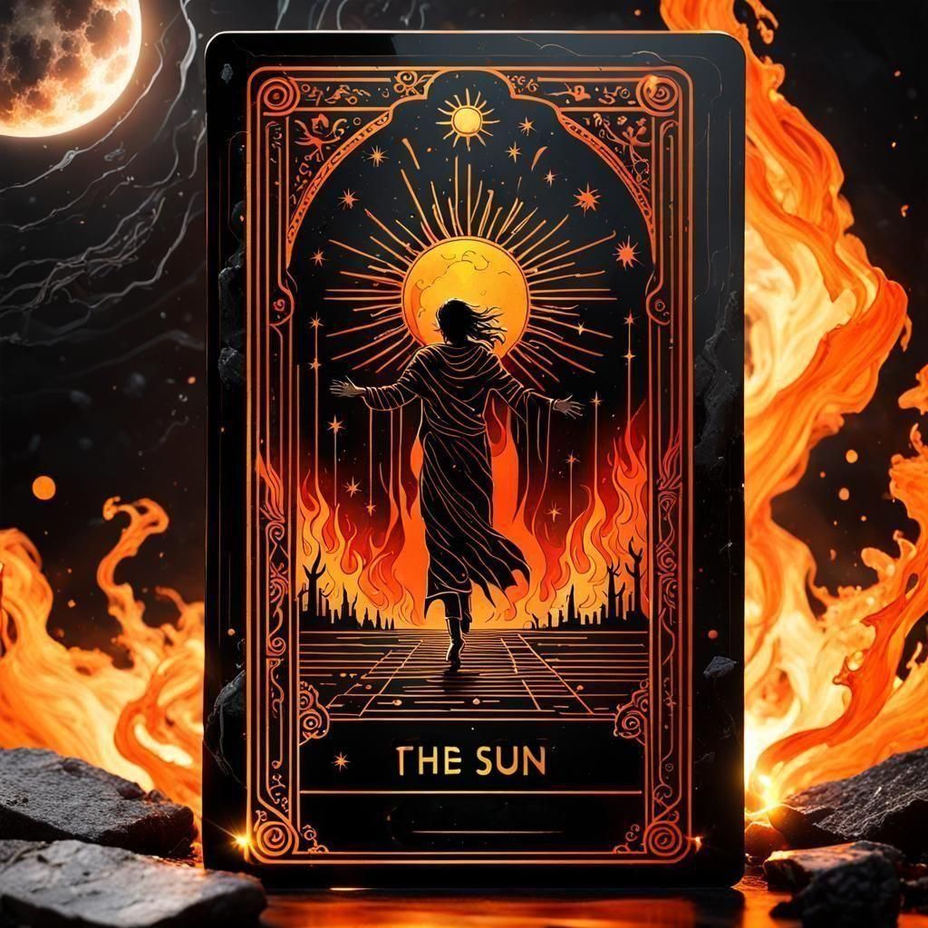 The Sun Tarot Card  by @Alyarie