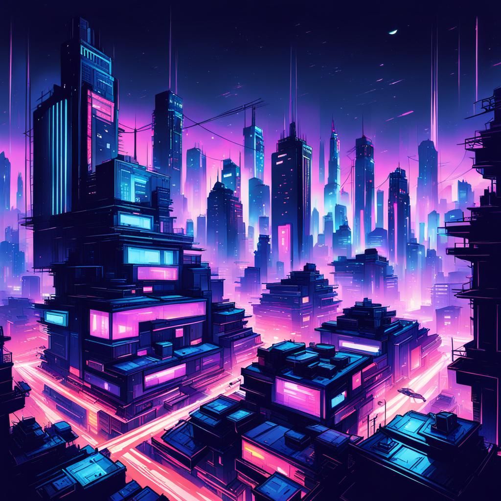 Night City - AI Generated Artwork - NightCafe Creator