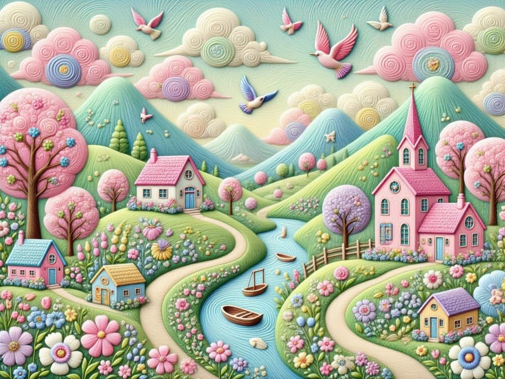  <lora:Pastel Embroidery:1.0> 