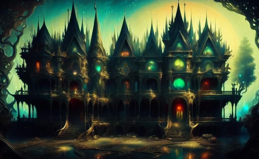 Masterpiece of Creatively Weird Architecture optical illusions intensely Strange furnishings Fractal Patterns Decorations Interior of  Spraw...