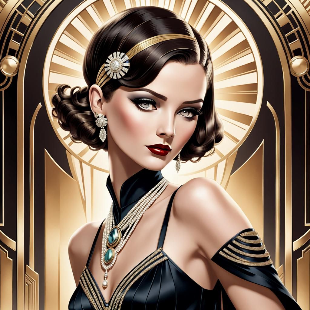 "The Roaring 20's": Rise of the Art Deco movement...✨  by @Moira Starling