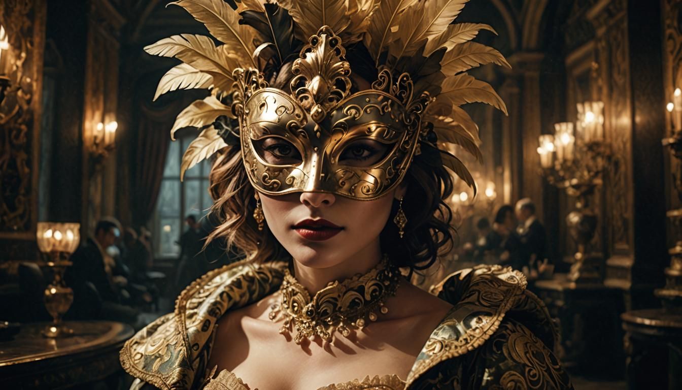 Golden Masquerade  by @The Leycer