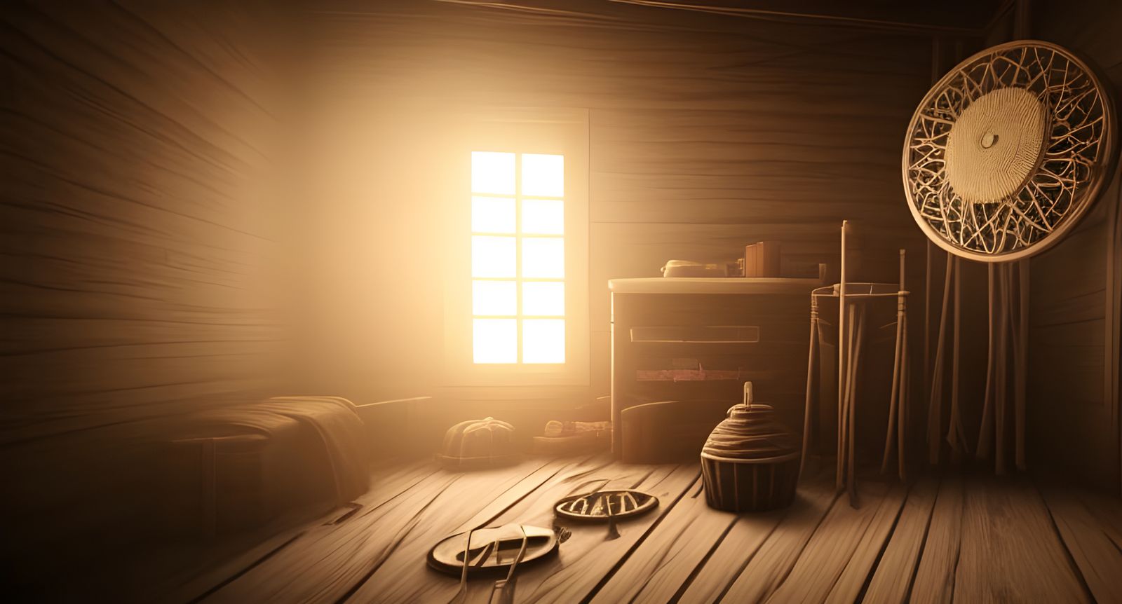 Store room with wheel of rope and buch of wooden rods 3D Game Cinematic  Feel, Epic 3D Videogame Graphics, Intricately Detailed, 4K Resolutio... -  AI Generated Artwork - NightCafe Creator