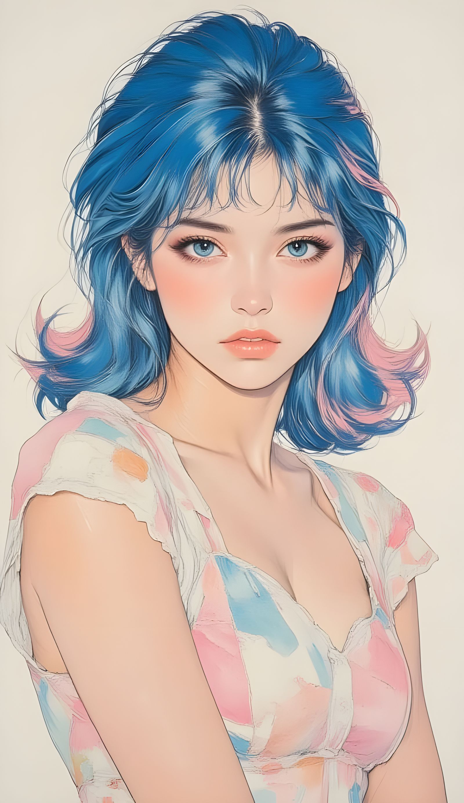 Blue Pastel