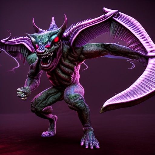 the most incredible fantasy Demon ever created, Bright, dark...