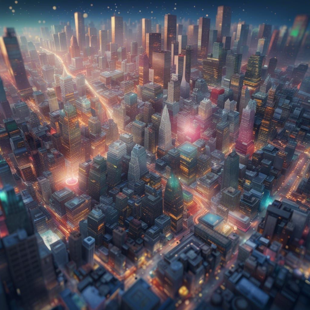 Birds Eye view of a MegaCity