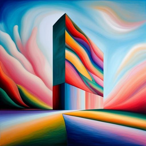 Ein abstraktes, surreales Kunstwerk