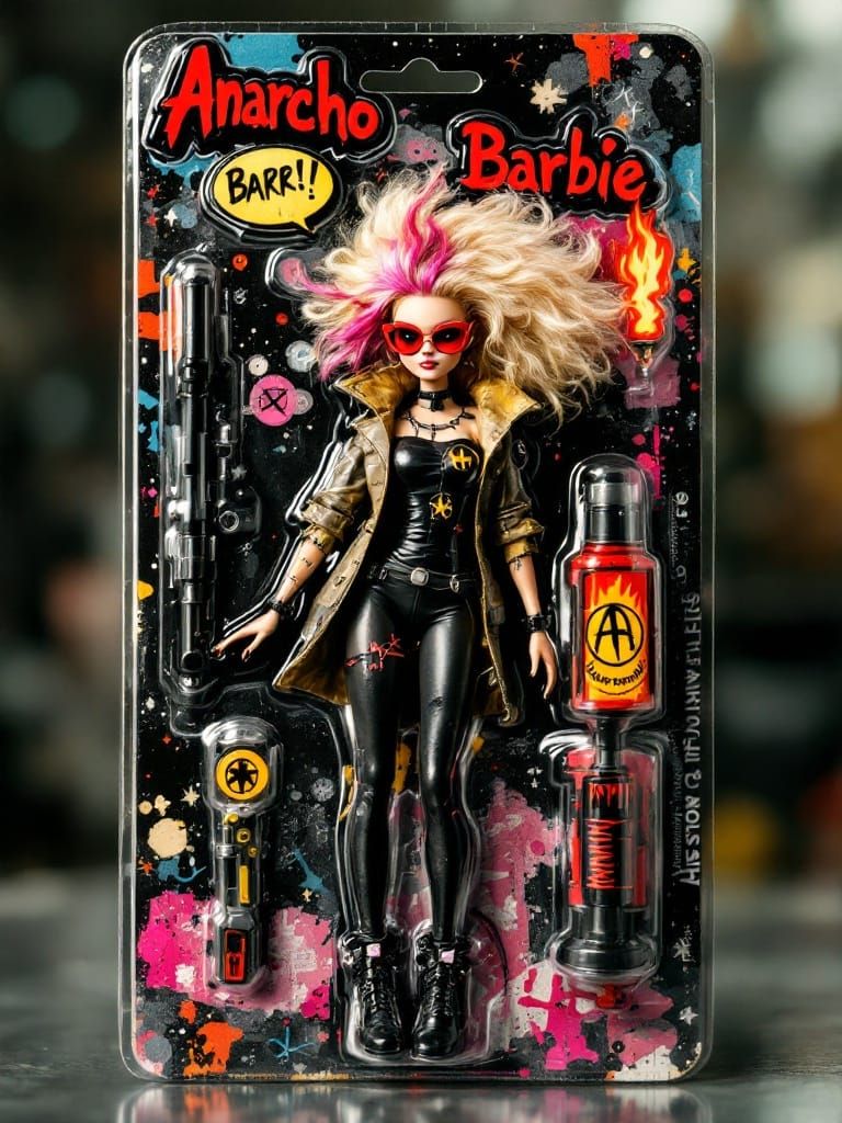 Anarcho barbie with flamethrower kit  by @KI_Katze