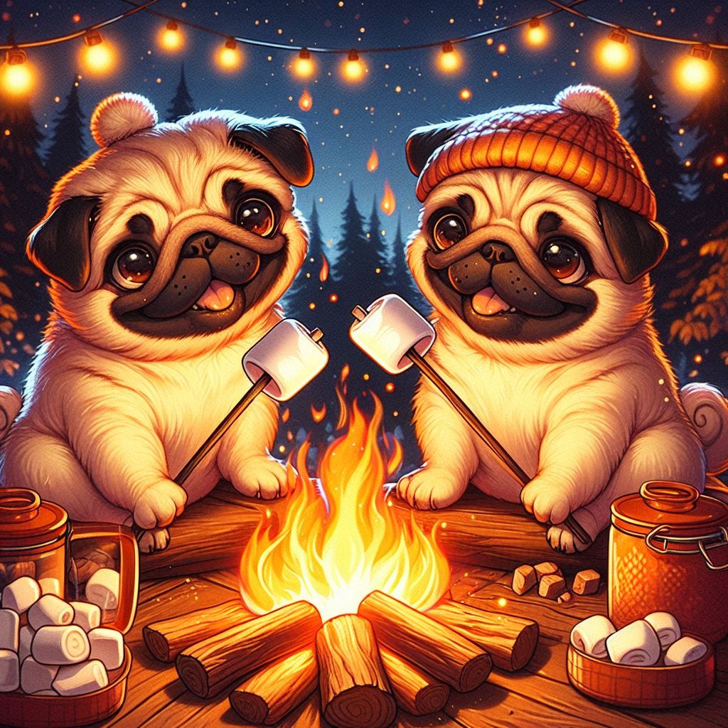 roasting marshmallows