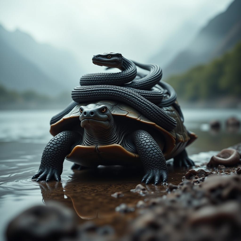 Xuan Wu Snake and Turtle