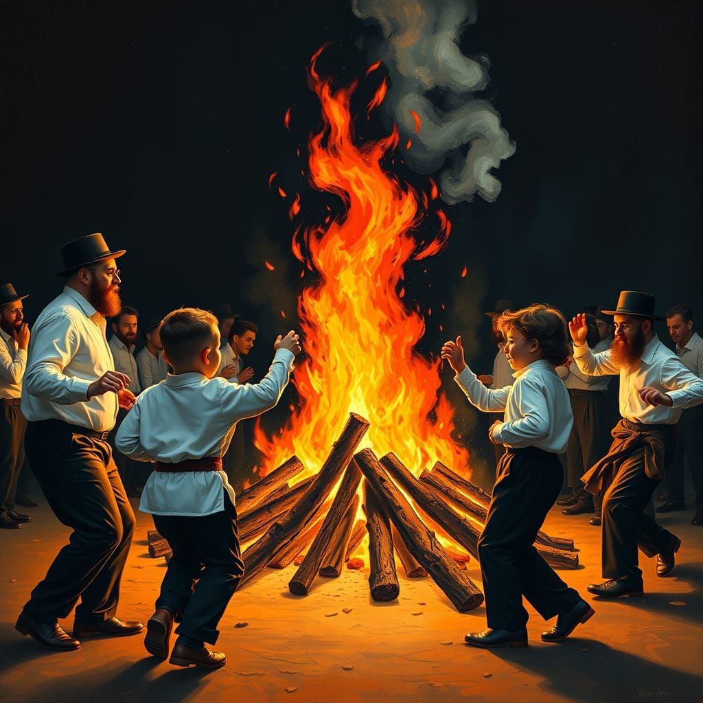 Joyful Interfaith Celebration Under Starry Skies in Vibrant ...