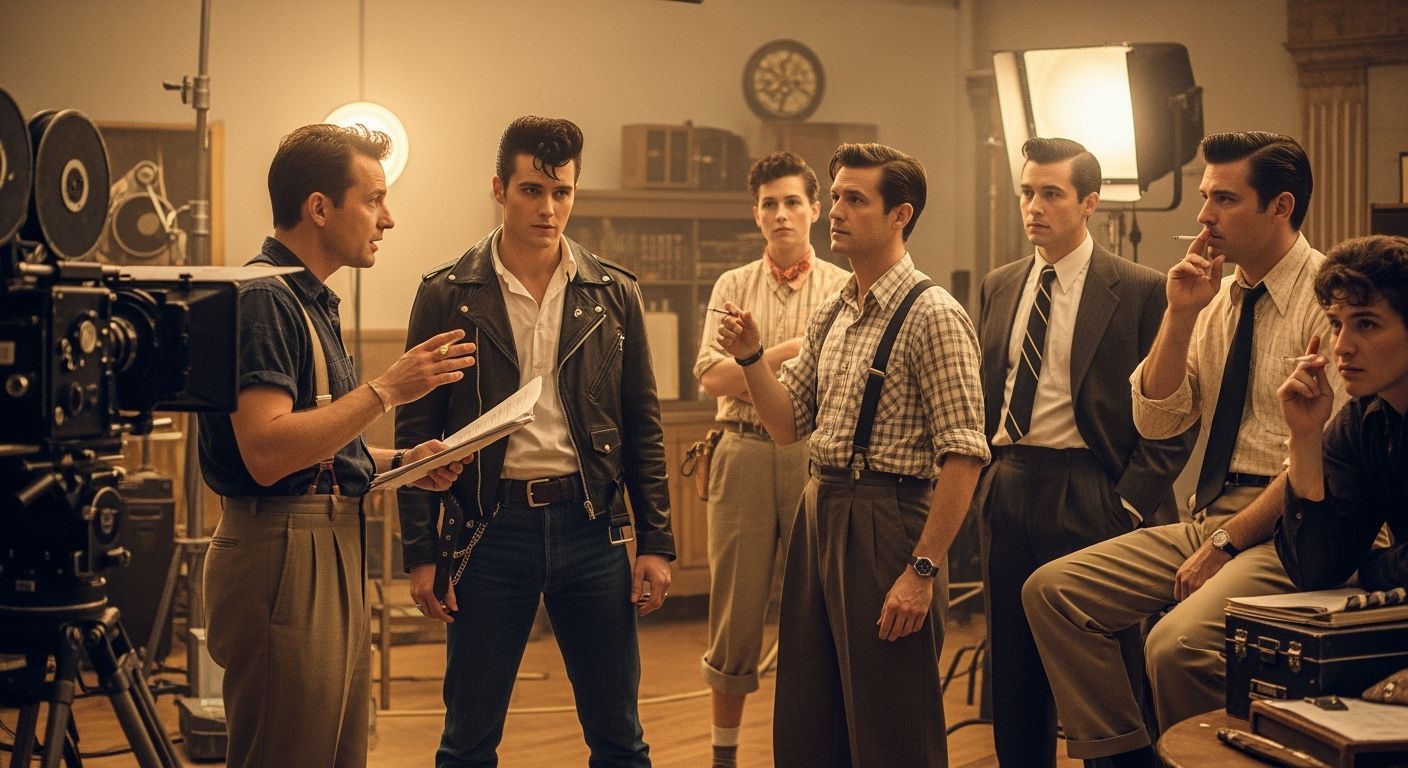 On a 1950s film set  by @Kun-kun