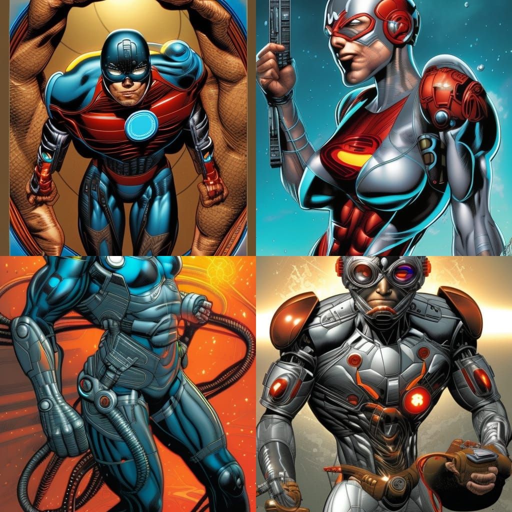Cyborg superhero