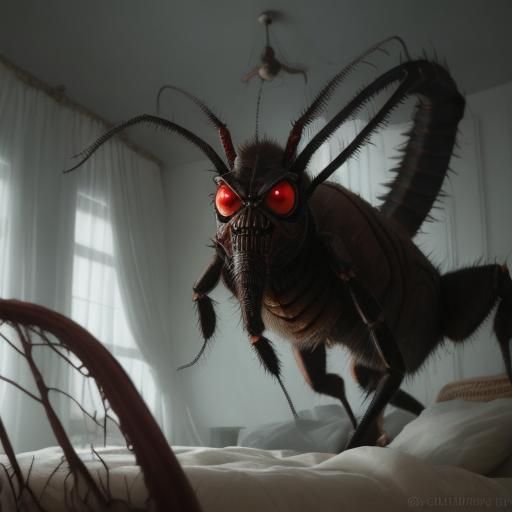 Absolutely horrifying nightmarish 
humanoid creature evil co...