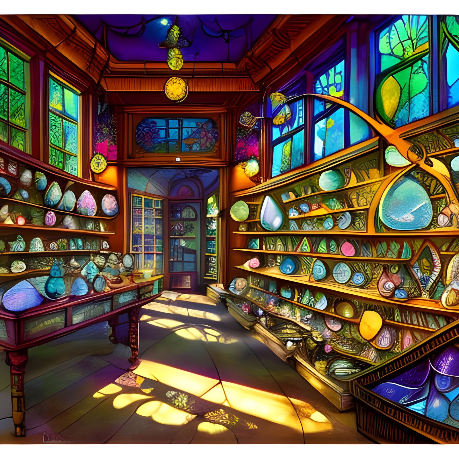 the crystal shop interior   by @Arindam_G