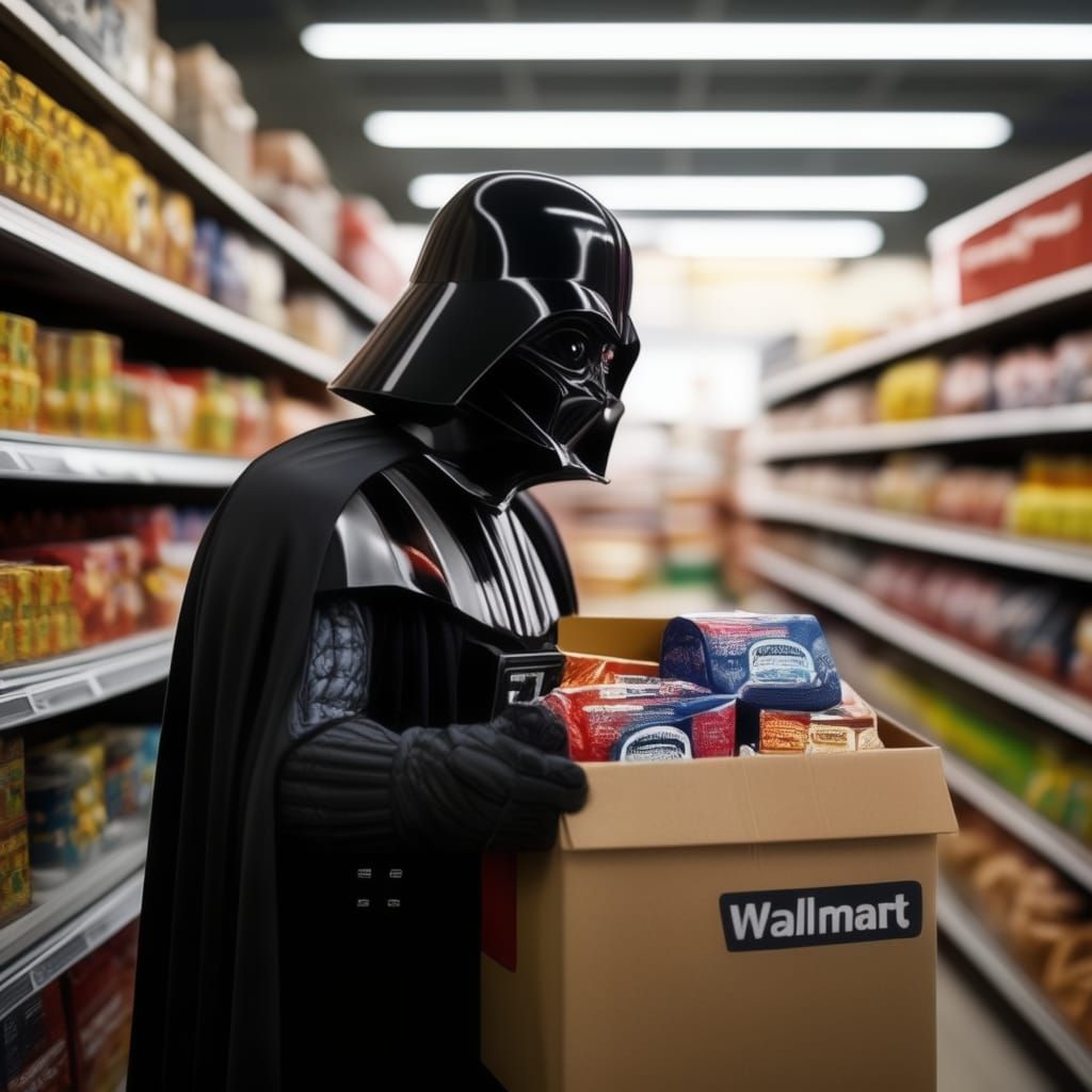Grocery day in the Death Star
