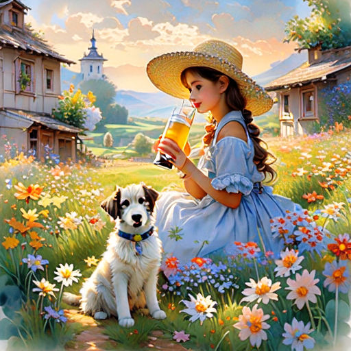 Sunlit Bliss: A Summer's Delight in the Countryside