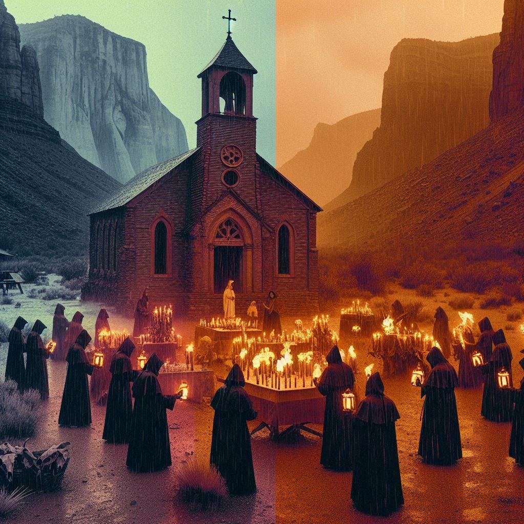 como brujas en misas negras