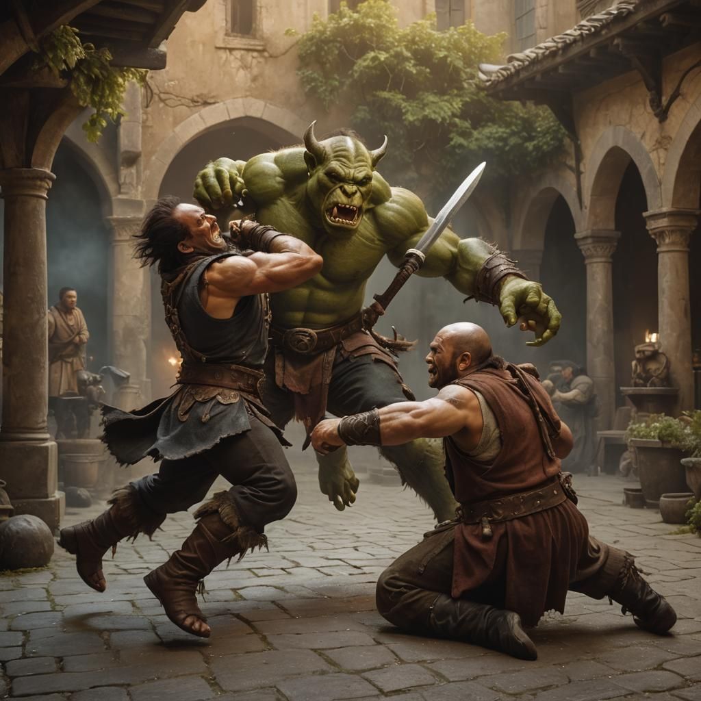 "Grab his legs quick and then we can hold him down."