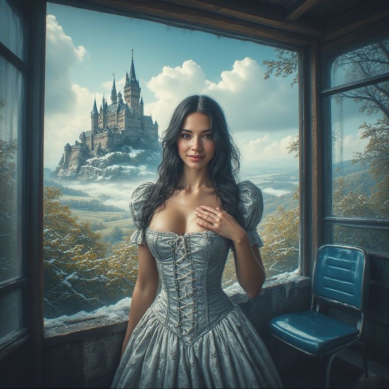 Snow white and castle