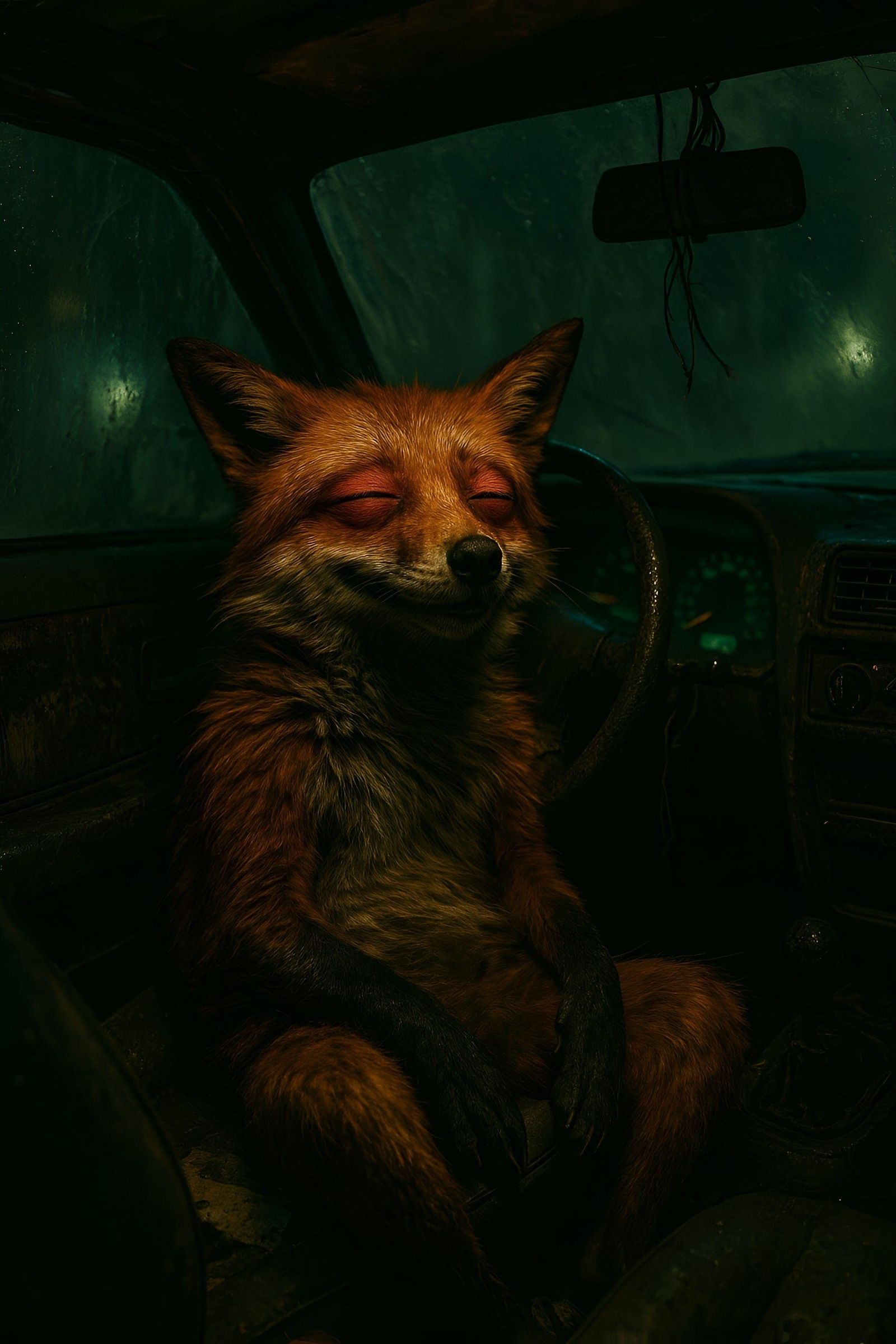 DANG FOX in the car again ZOOTED