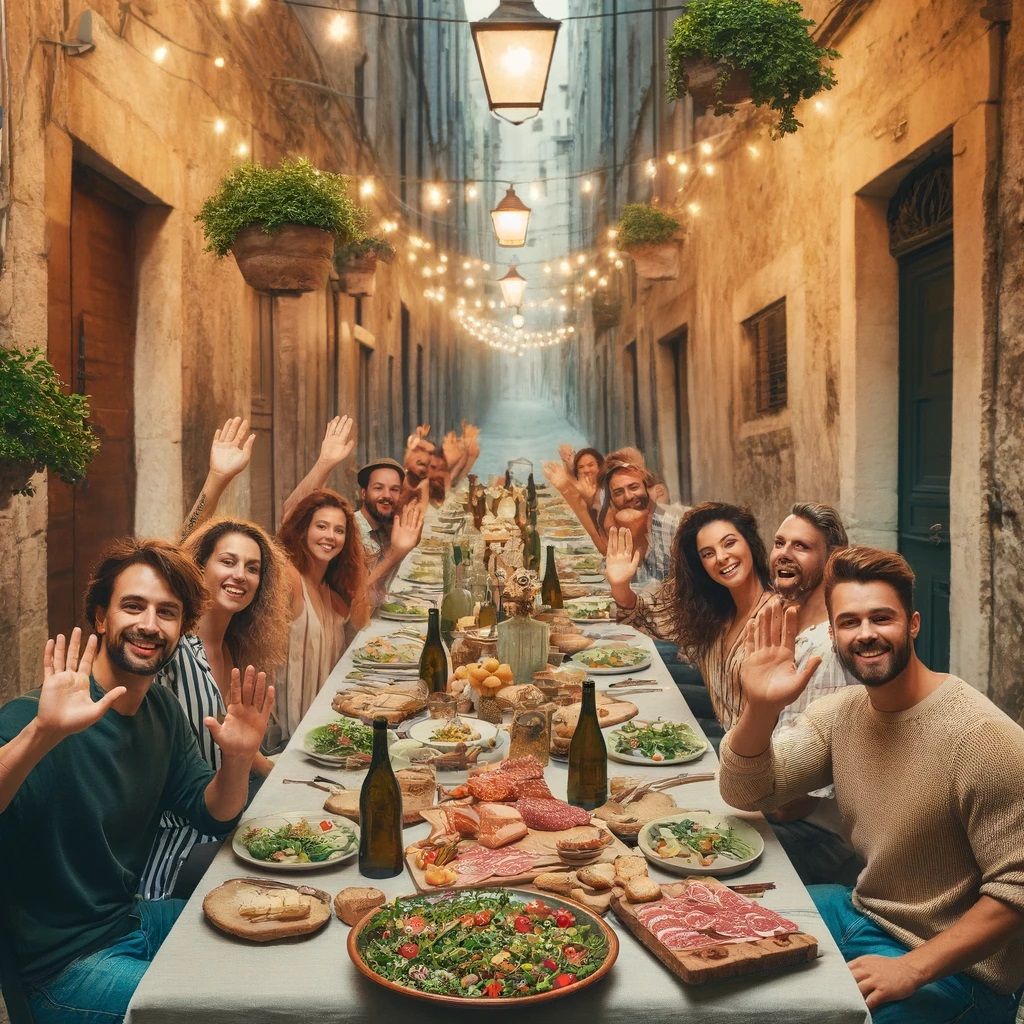 "Cheers to Friendship and Good Food"