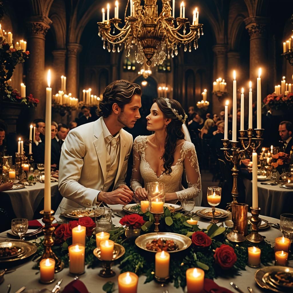 Romantic candlelight