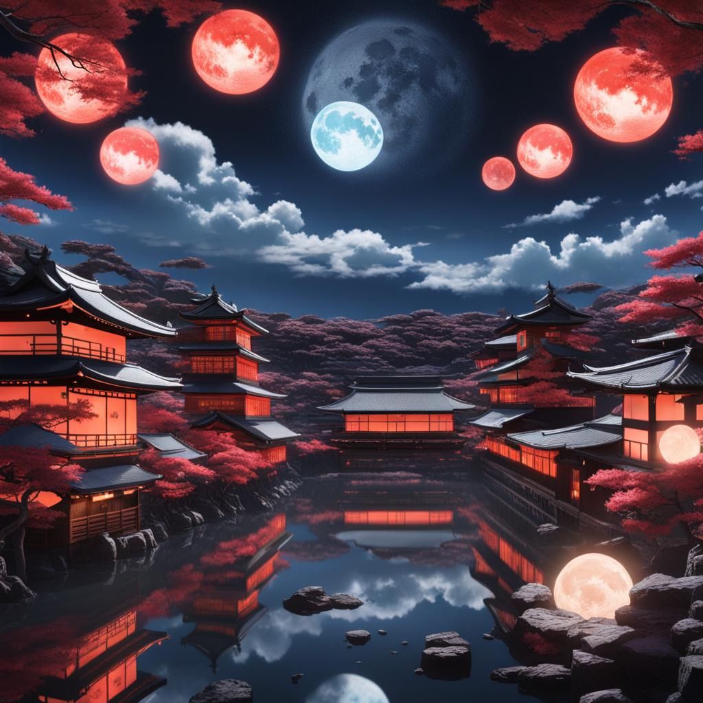 Moons - AI Generated Artwork - NightCafe Creator