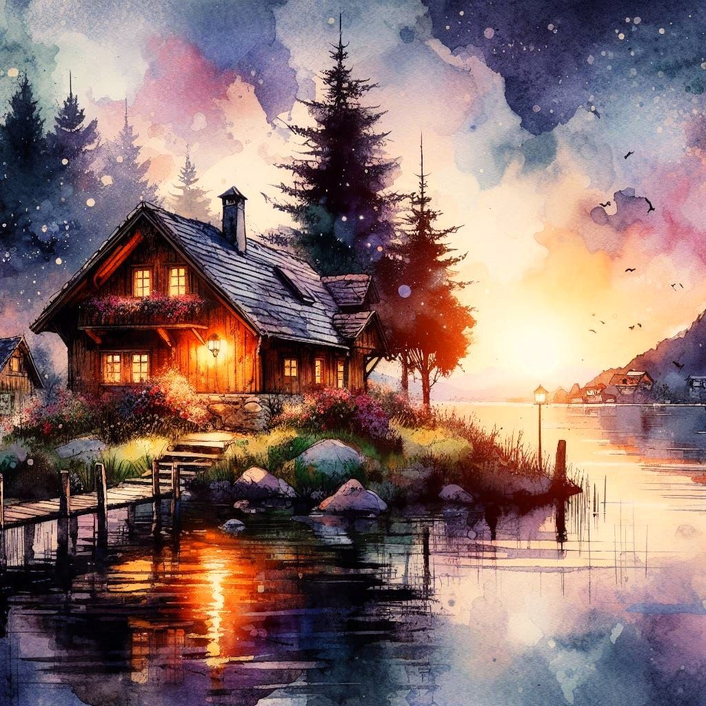 cottage by the lake