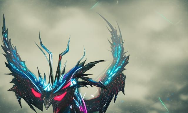 Cyberpunk dragon