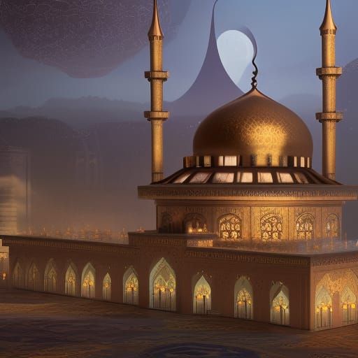 In mosque Friday