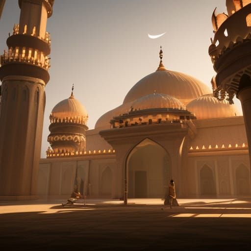 In mosque Friday