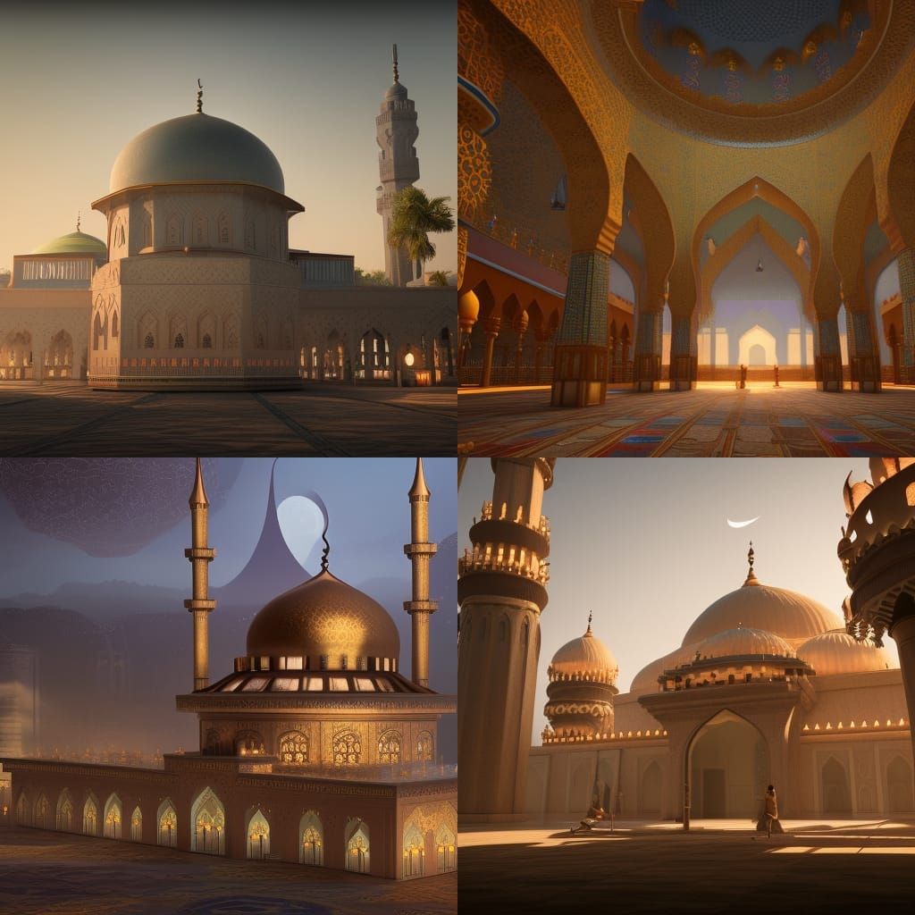 In mosque Friday