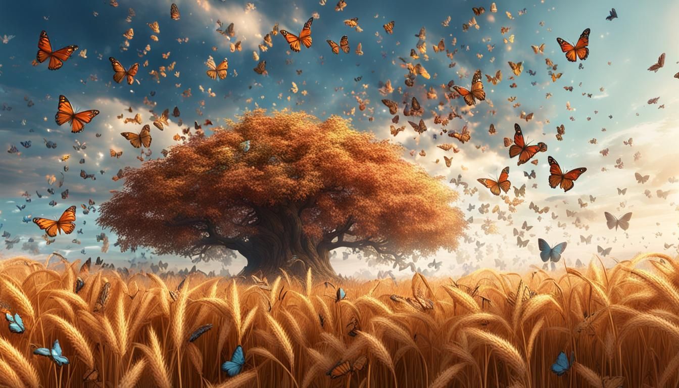 Nuée de papillons