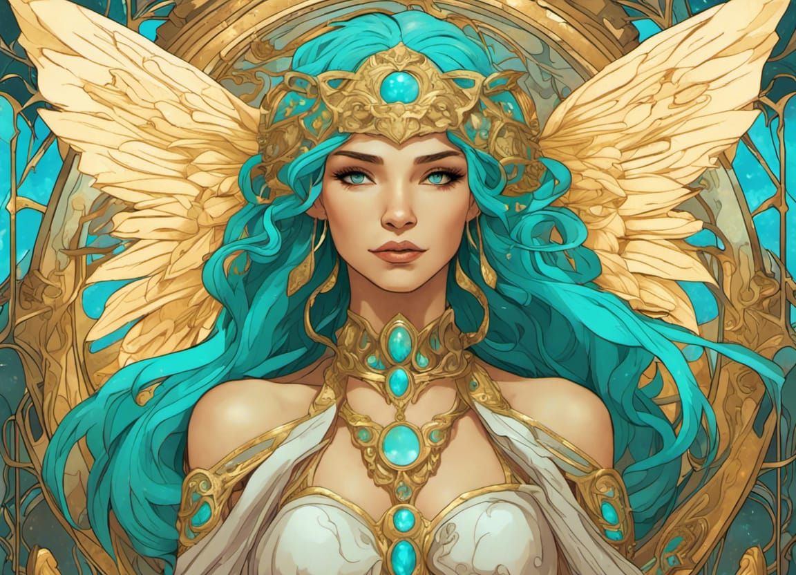 Stunning, angelic goddess