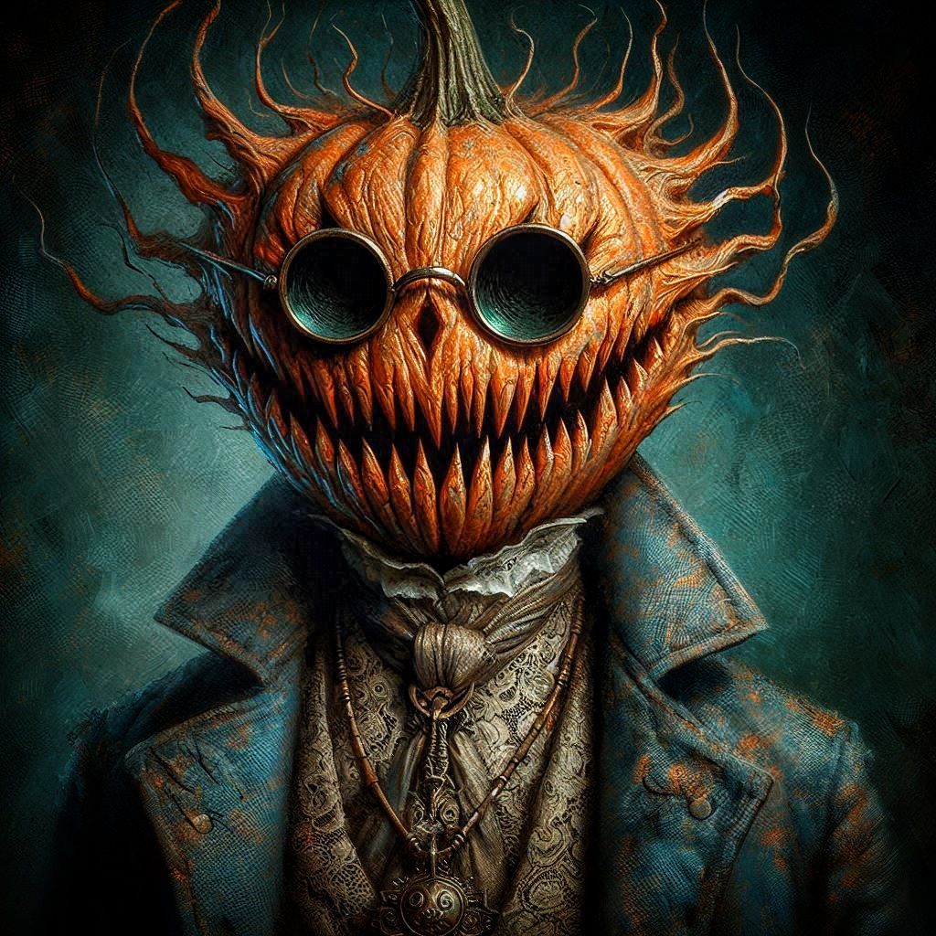 A pumpkin portrait