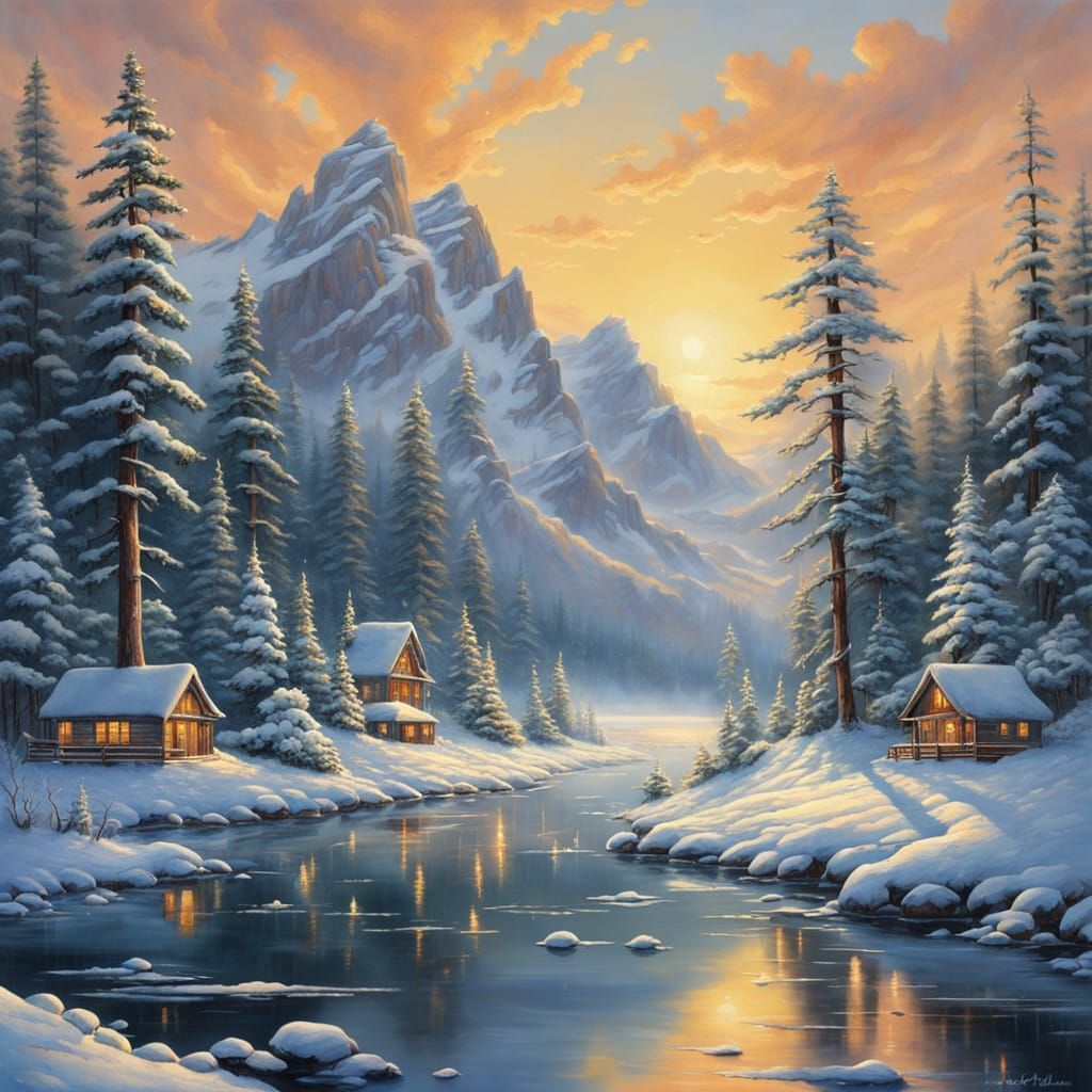 Winter landscape #2  by @Corn Clay