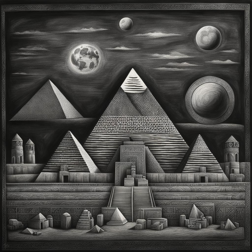 Geometric balance in the Pyramids of Egypt hyperdetailed cha...