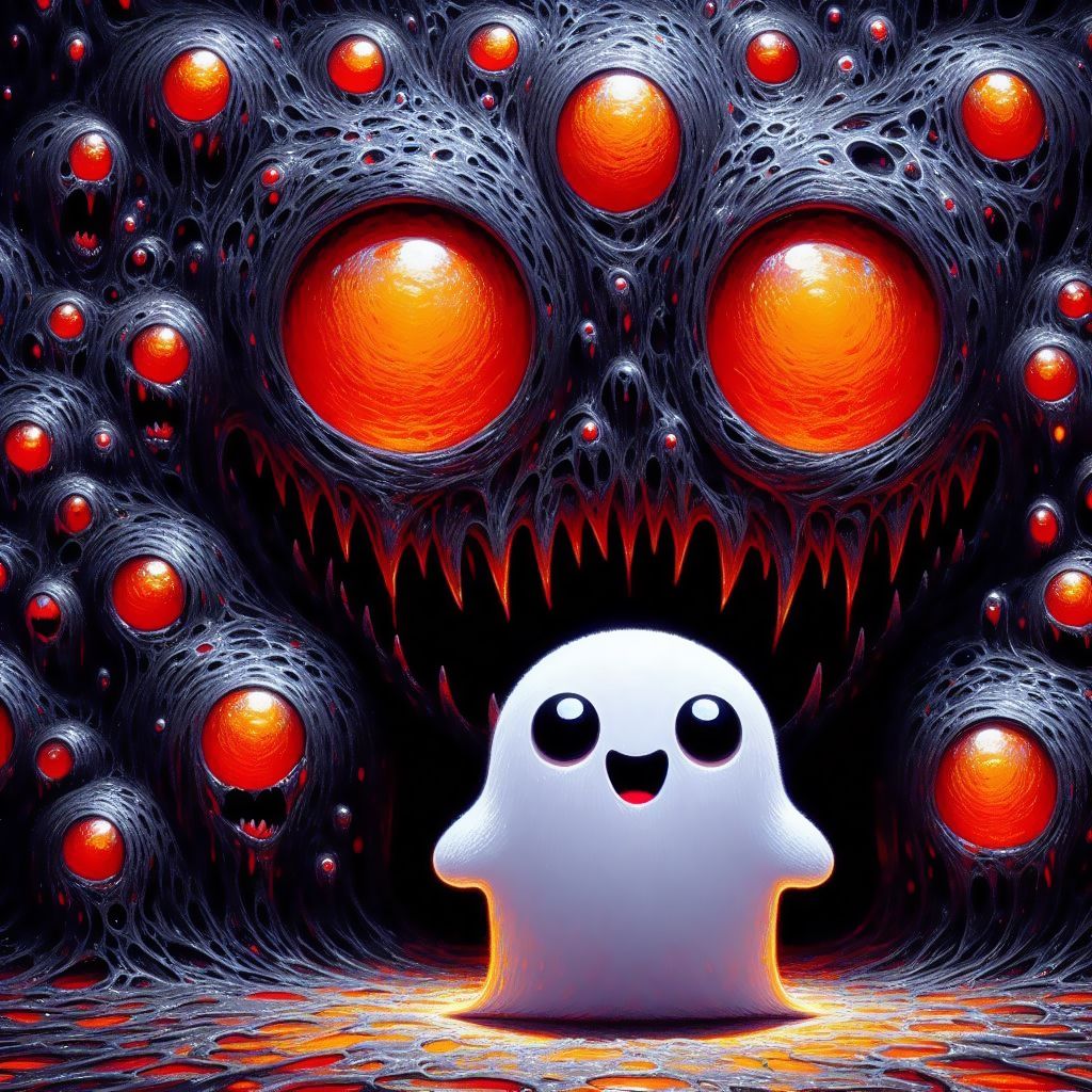 Little ghost and Many-eyes