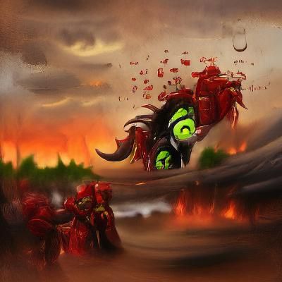 Kil'jaeden has a bad day deviantart artwork parallax