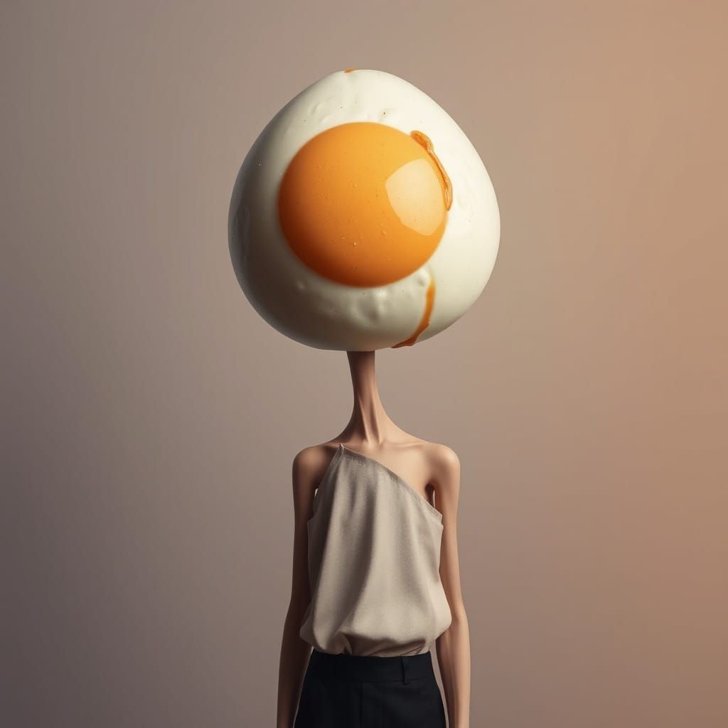 Egg Face   by @AIUrbanTemple