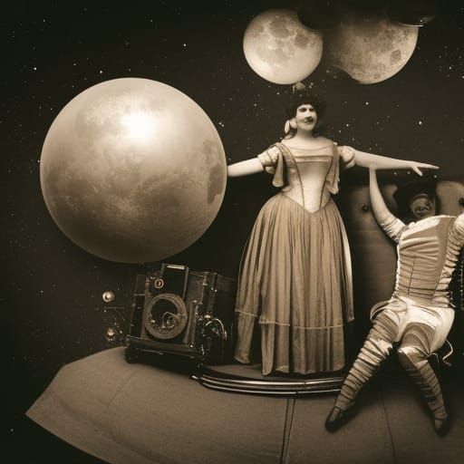 Astronaut adventures by Georges Méliès VII